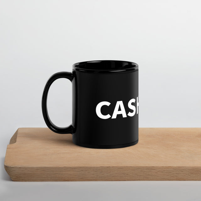 Cash Flow Black Glossy Mug