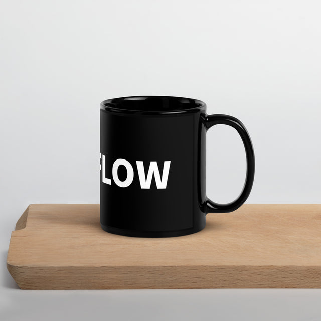 Cash Flow Black Glossy Mug